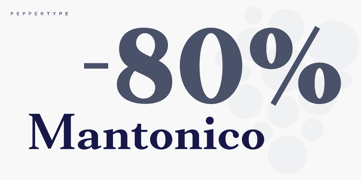 Ejemplo de fuente Mantonico #13